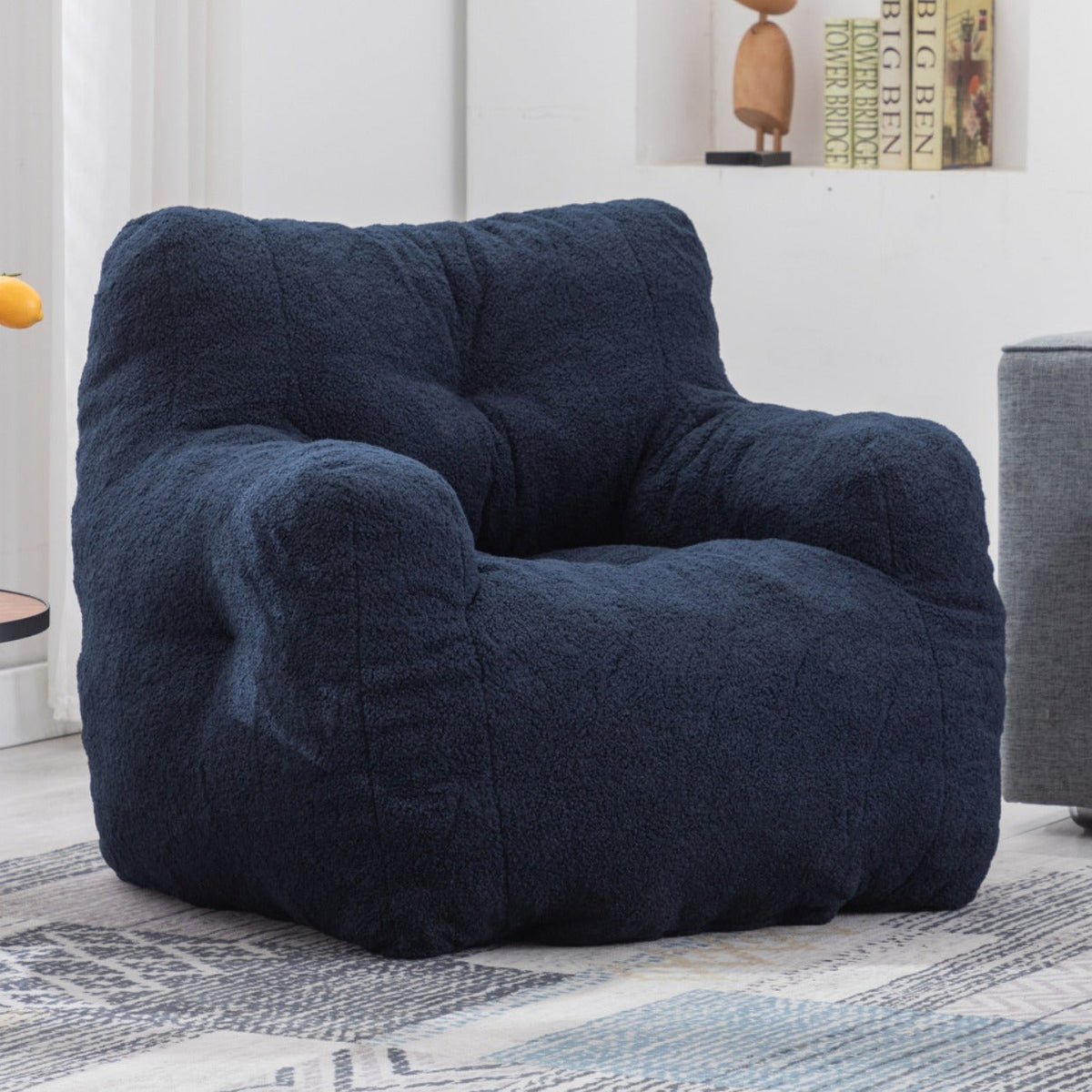 Fauteuil de Lecture - Pouf en Moumoute - Fauteuil de Lecture
