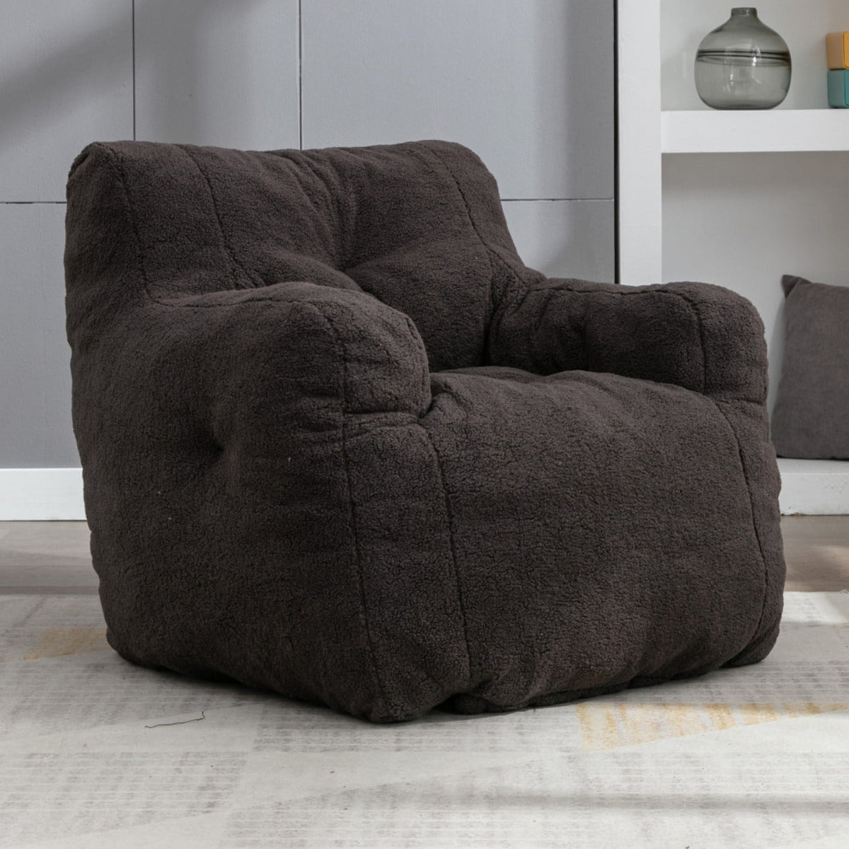 Fauteuil de Lecture - Pouf en Moumoute - Fauteuil de Lecture
