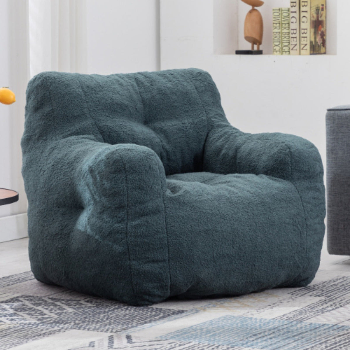 Fauteuil de Lecture - Pouf en Moumoute - Fauteuil de Lecture