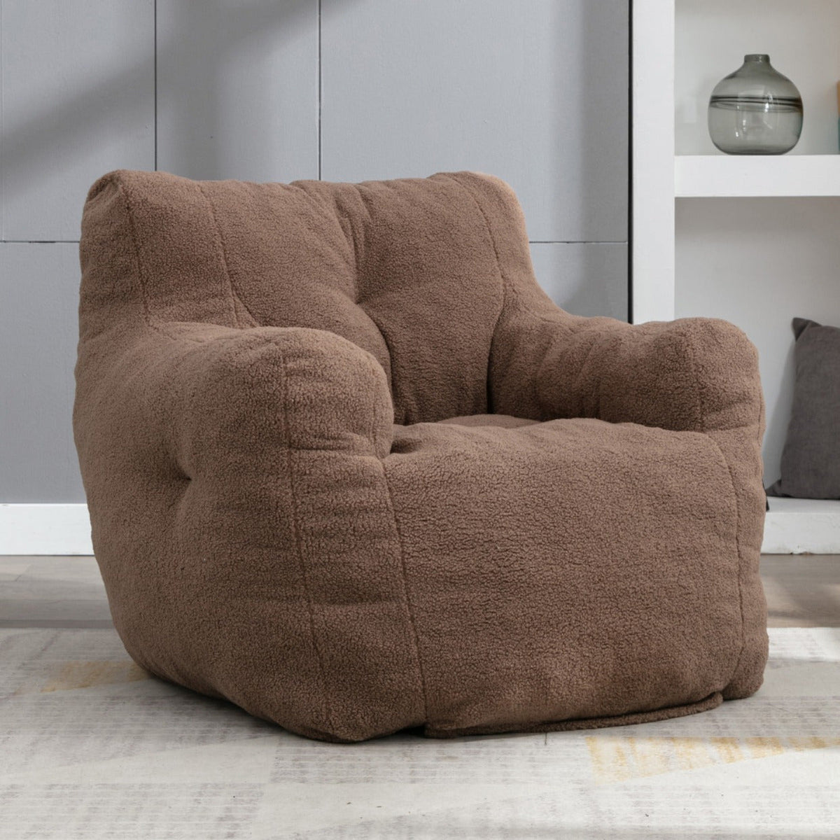 Fauteuil de Lecture - Pouf en Moumoute - Fauteuil de Lecture