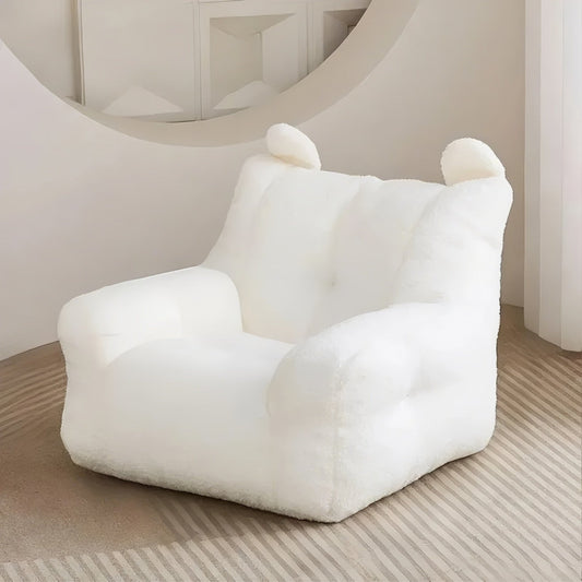 Fauteuil de Lecture - Pouf pour Enfant - White - Fauteuil de Lecture