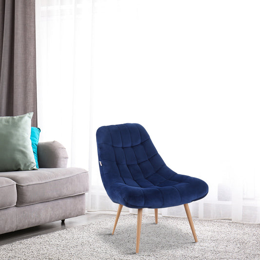 Fauteuil de Lecture - Scandinave Bleu Foncé - 71L x 85P x 84Acm / Blue - Fauteuil de Lecture