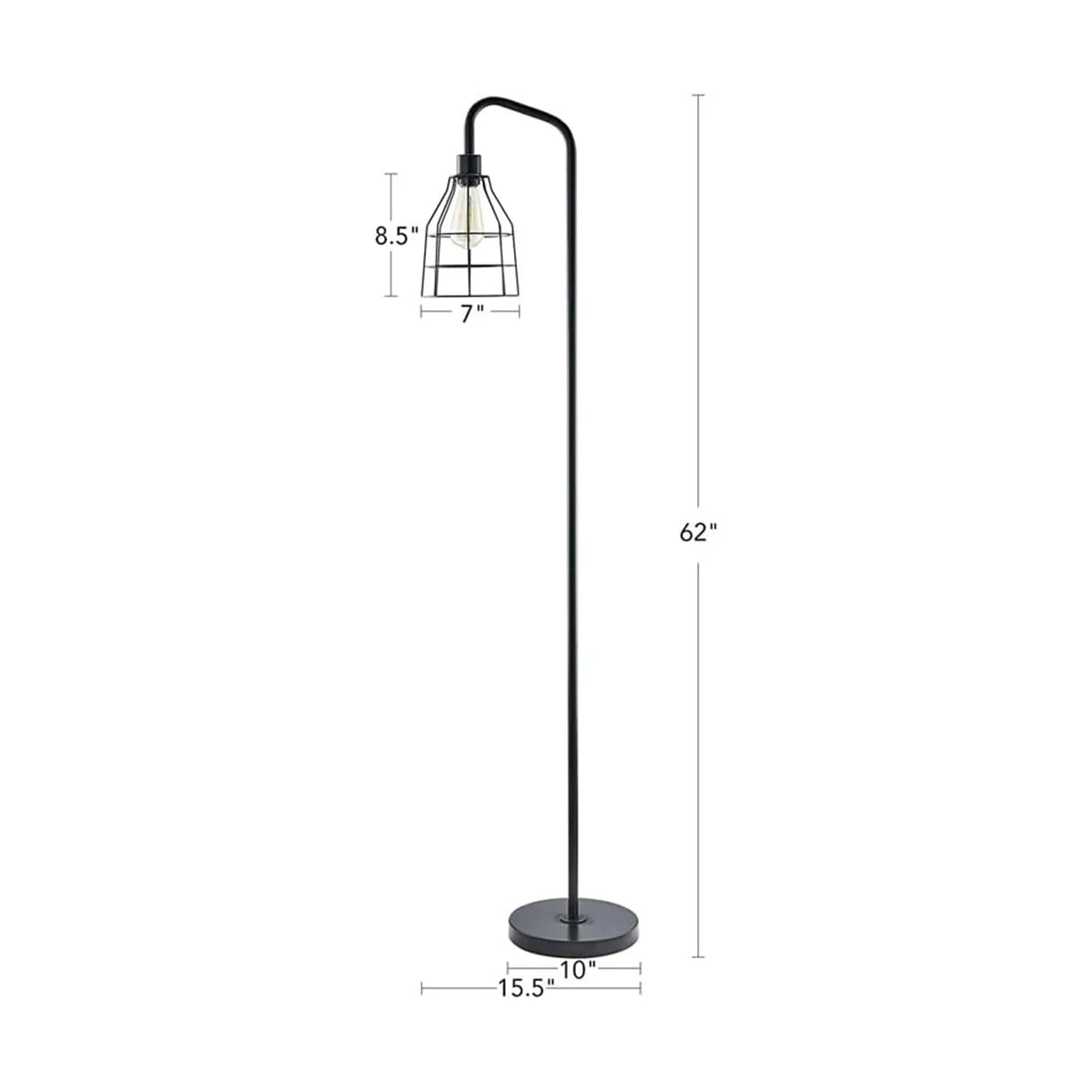 Lampadaire avec lampe de lecture