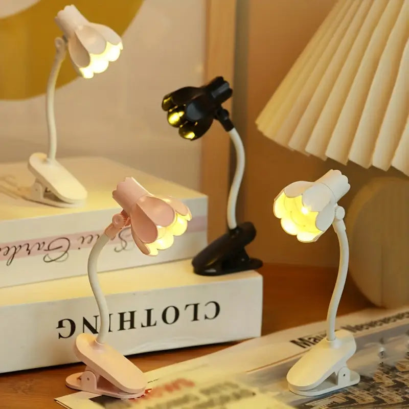 Lampe à Pinces Design Fleur - Lampe de lecture