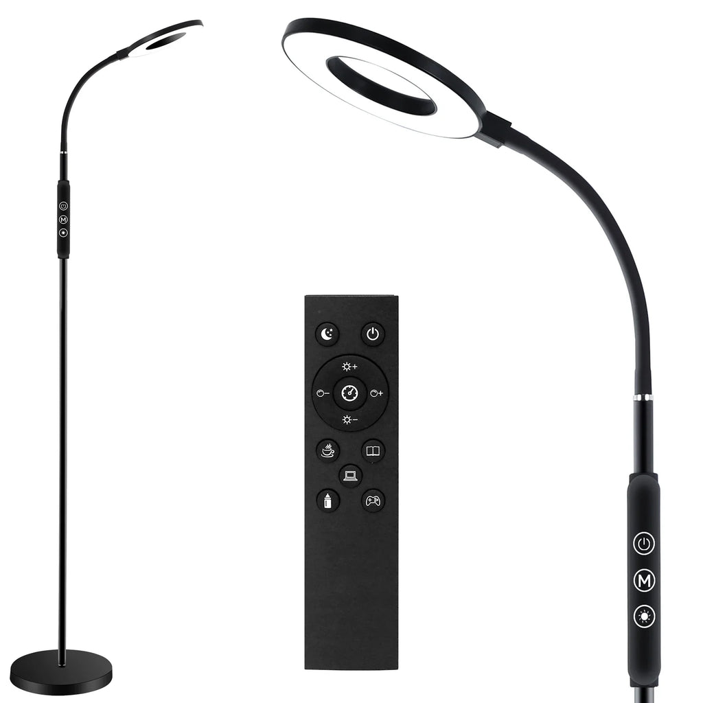 Lampe de lecture blanche sur pied 3000K