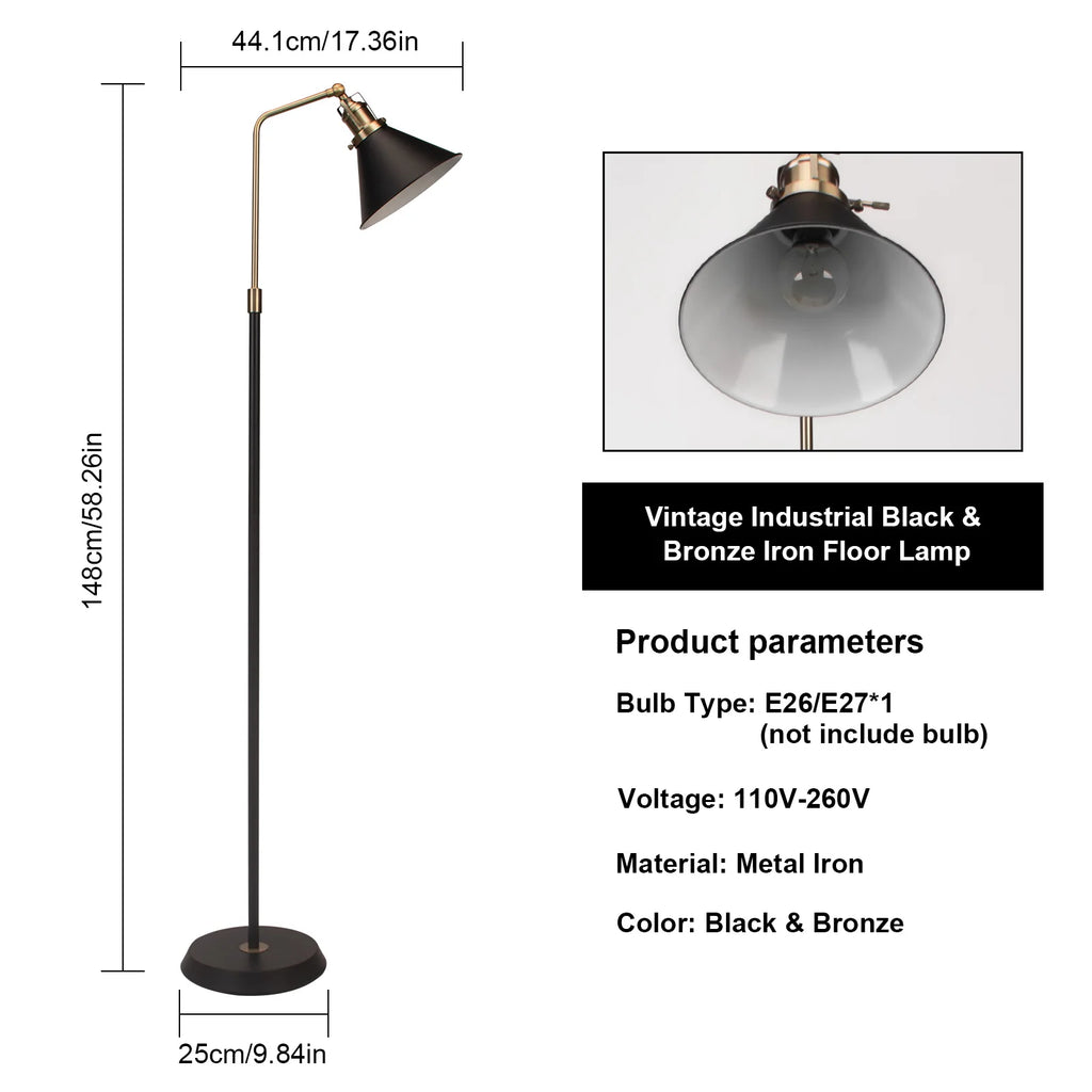 Lampe de lecture sur pied réglable