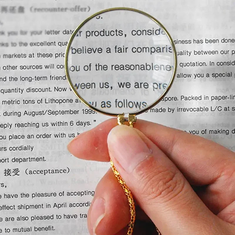 Loupe de Lecture - Collier Monocle - Loupe de Lecture