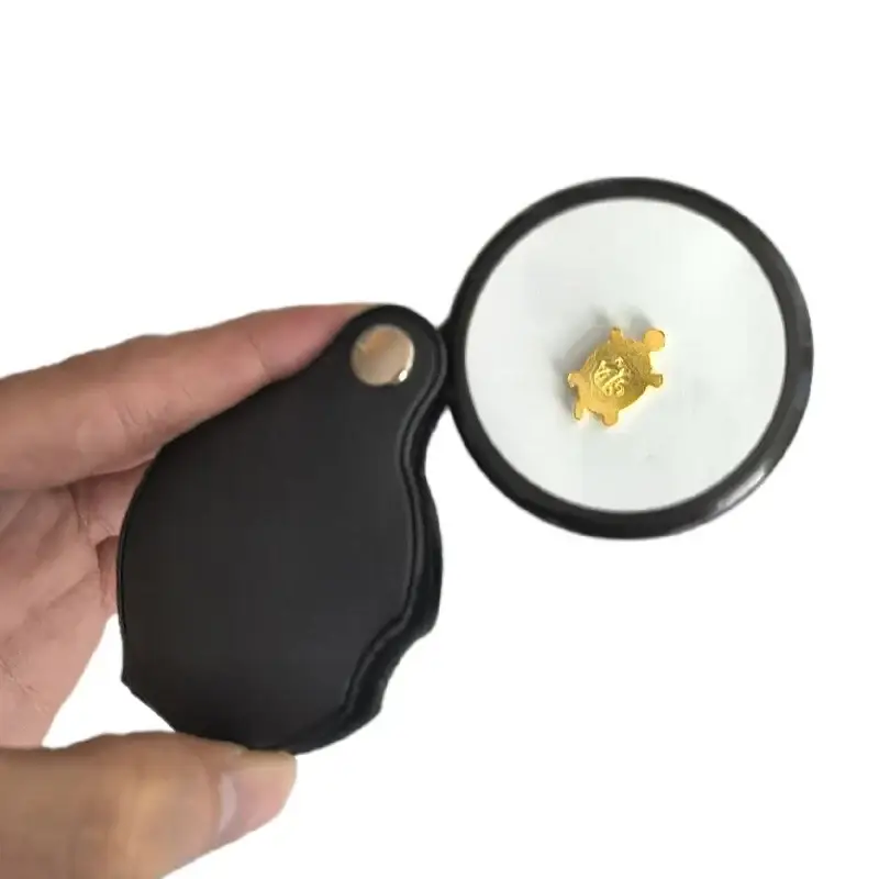 Loupe de Lecture de Poche en cuir - 6X - Loupe de Lecture