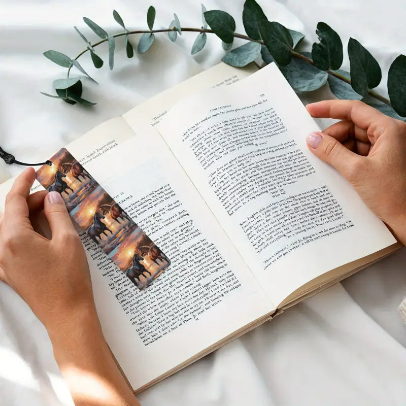 Marque page Bois Chevaux - Marque Page