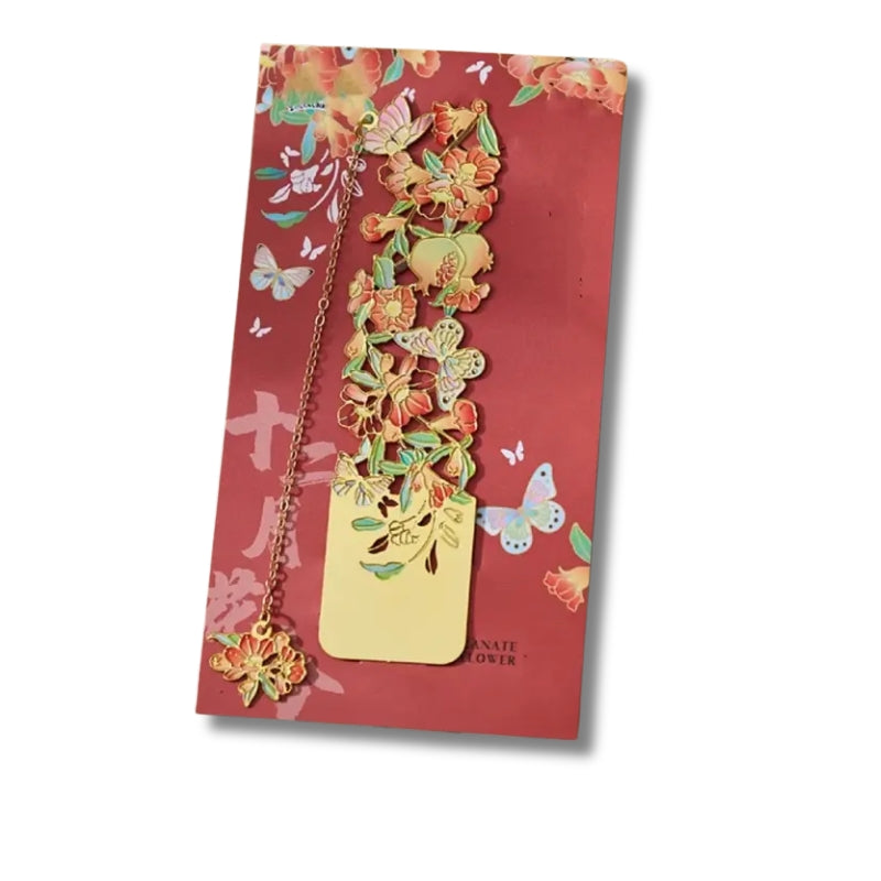 Marque page bouquet de fleurs