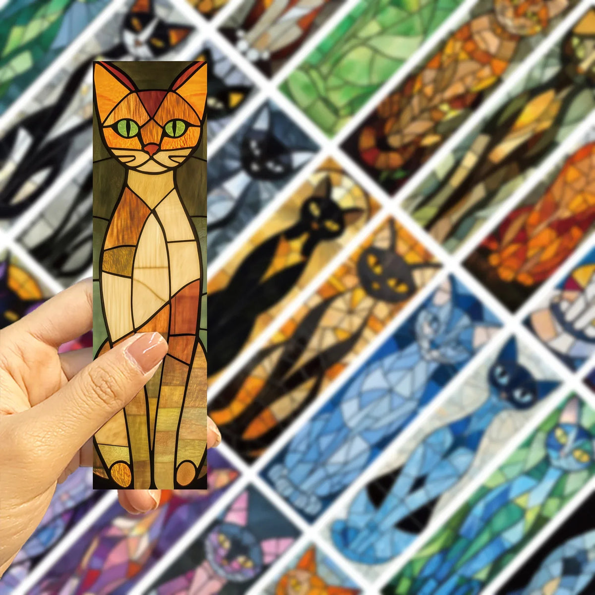 Marque page chat en papier