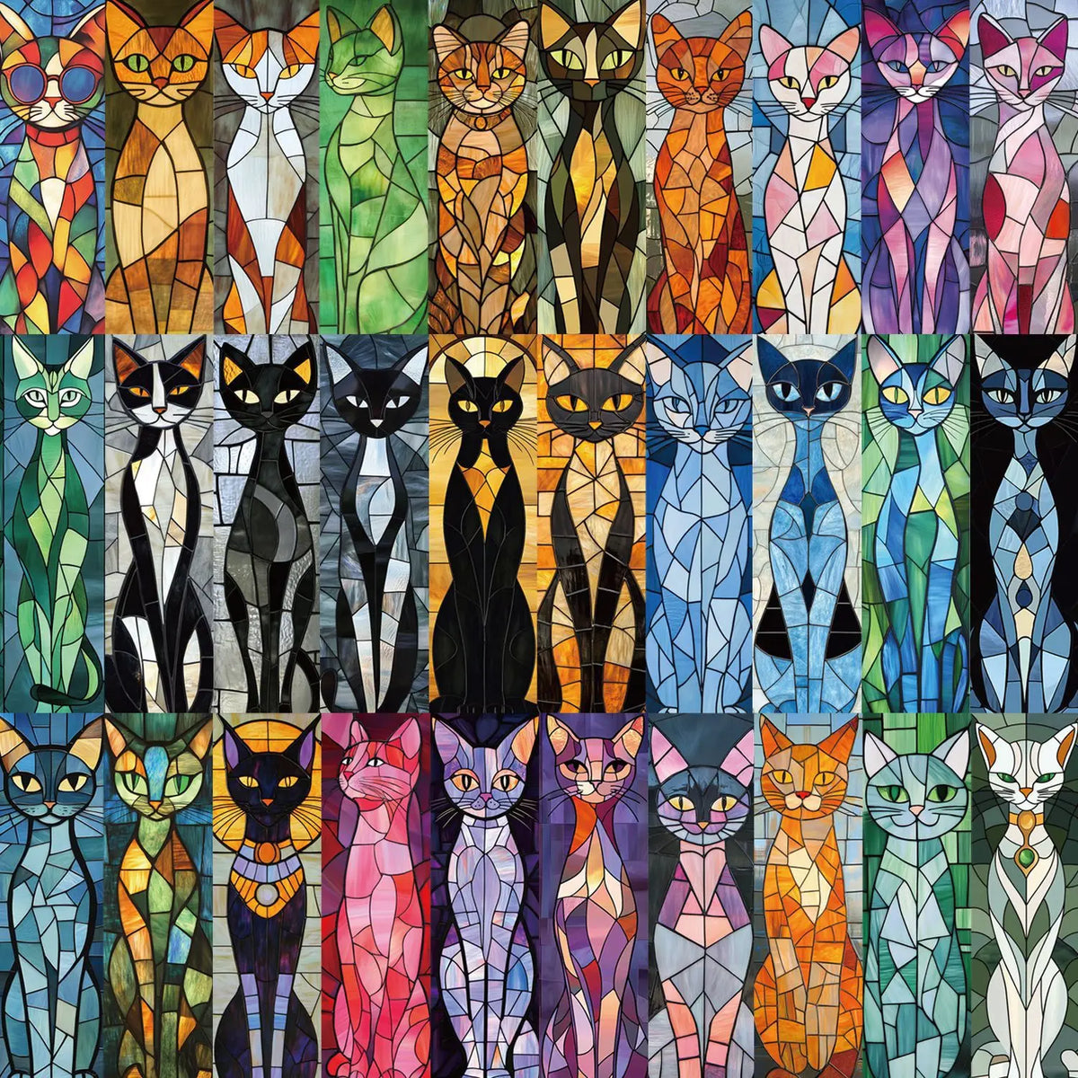 Marque page chat en papier