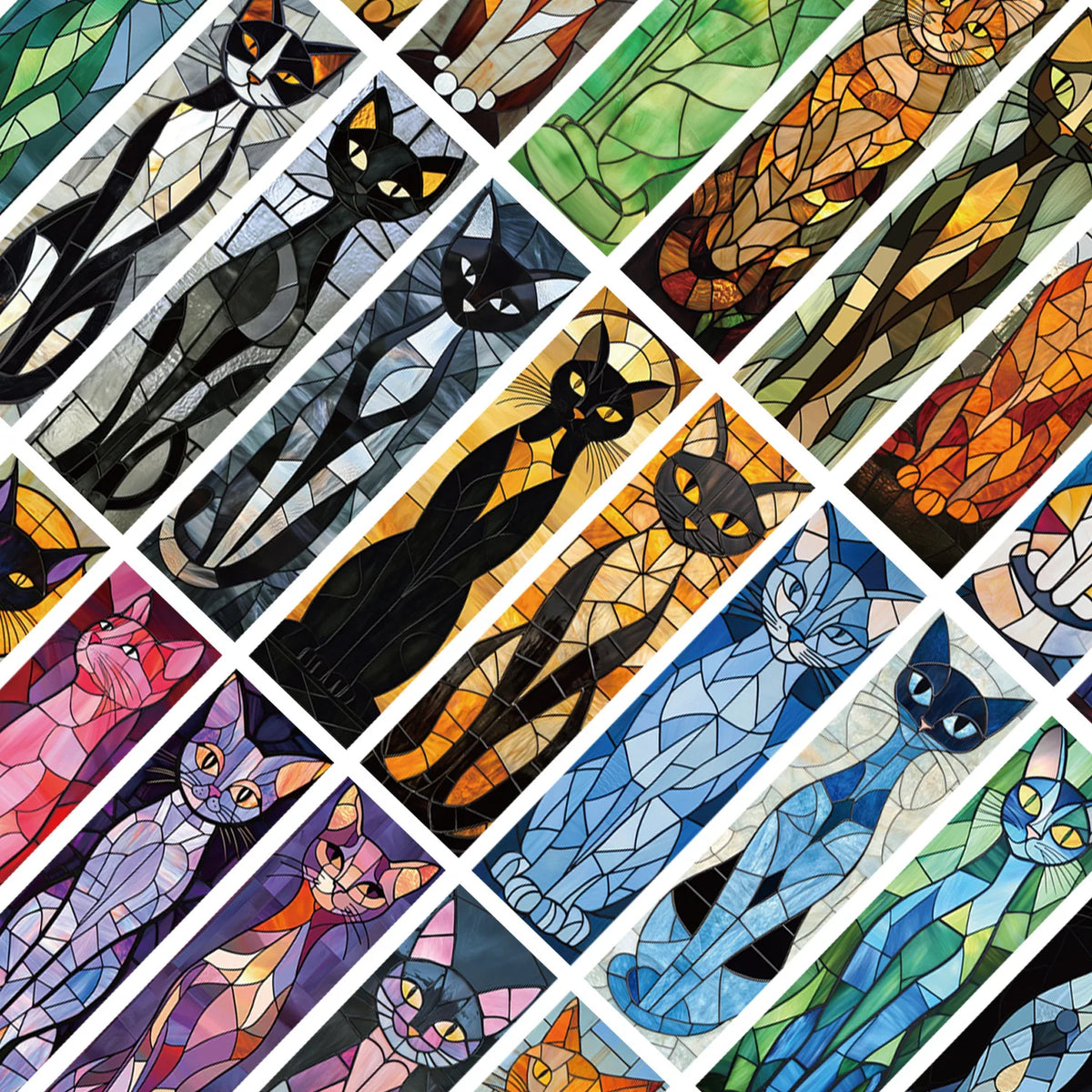 Marque page chat en papier