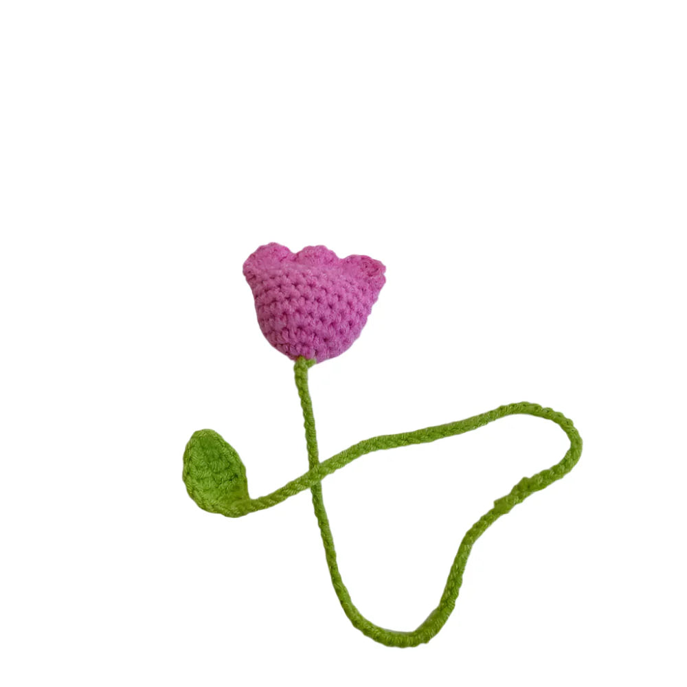 Marque page crochet fleur