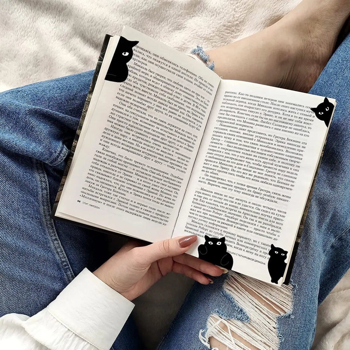 Marque Page - Cuir Chat - 6pcs Cat - Marque Page