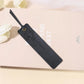 Marque-page cuir personnalisable gravure florale - Marque-page
