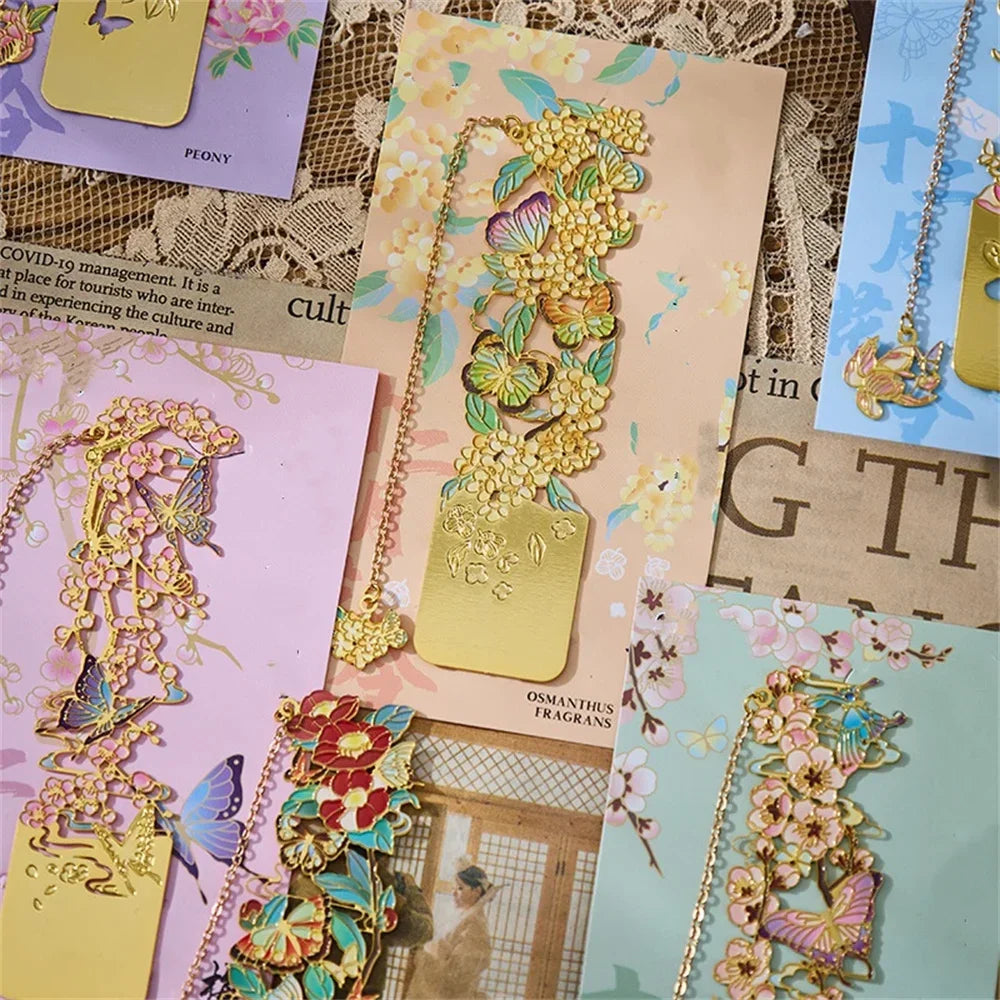 Marque Page - Doré Fleur - Marque Page