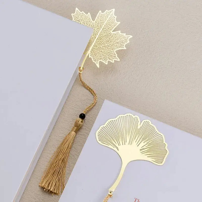 Marque Page - Doré Floral Métal - Marque Page