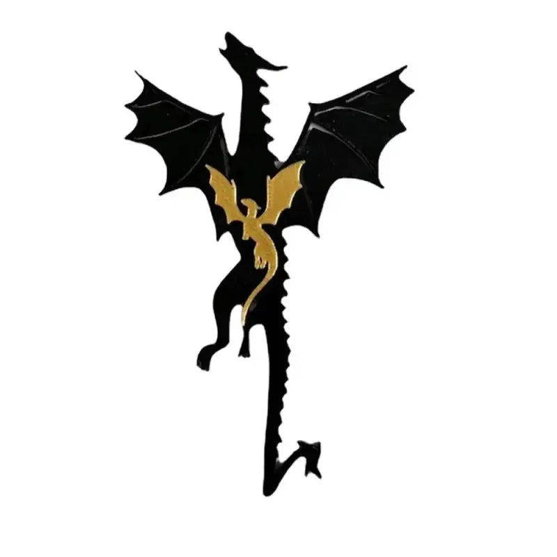 Marque Page Dragon Noir - Marque-page