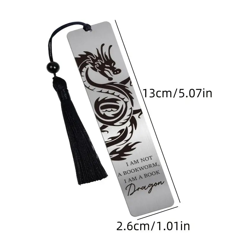 marque-page en acier inoxydable Dragon - Marque-page