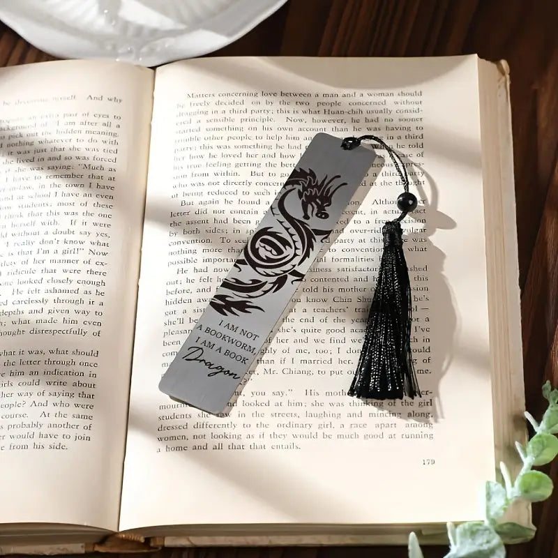 marque-page en acier inoxydable Dragon - Marque-page