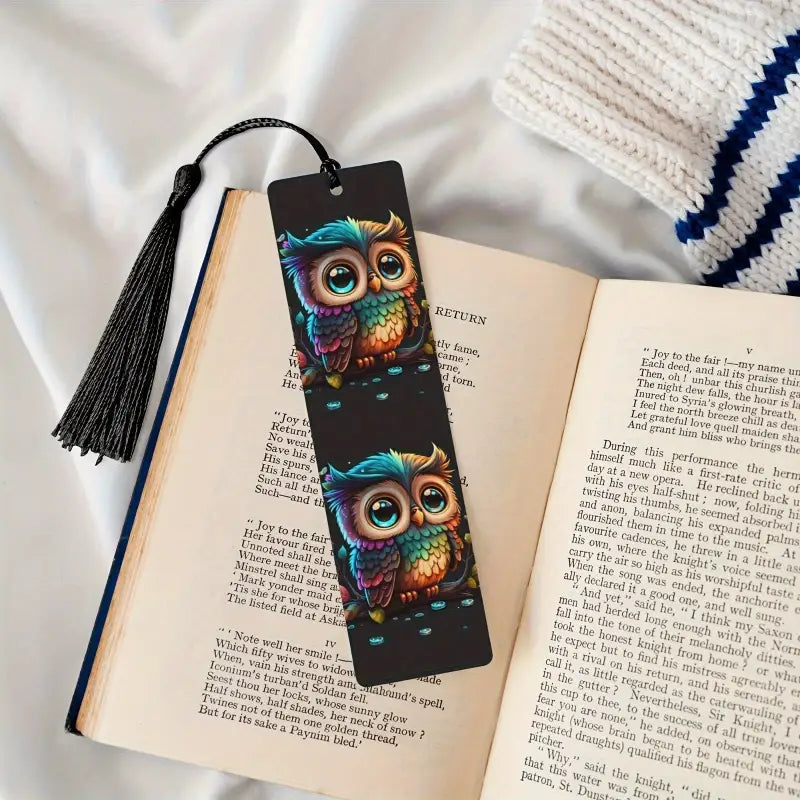 Marque page en bois Hibou - Marque Page
