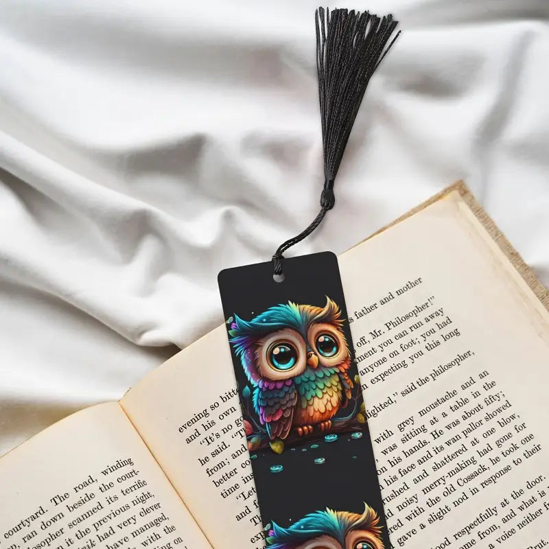 Marque page en bois Hibou - Marque Page