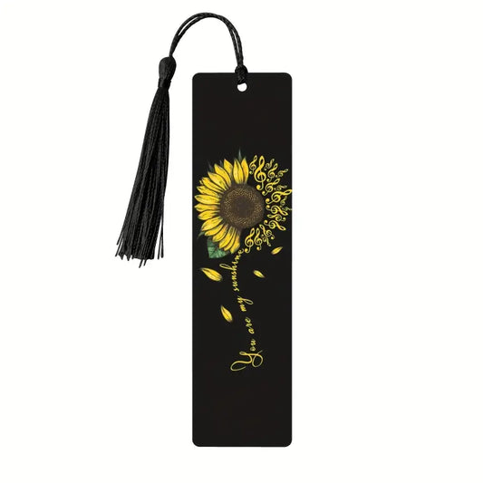 Marque page en bois Tournesol - Marque Page