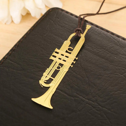 Marque page en forme d'instruments de musique
