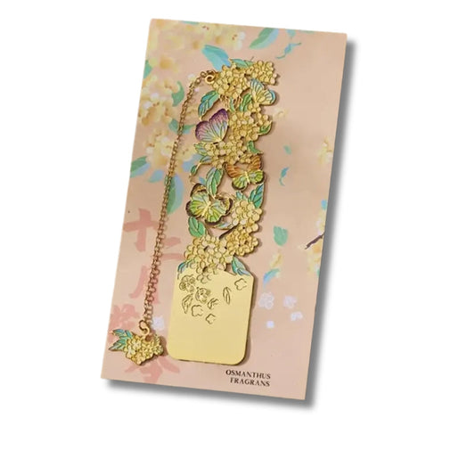 Marque page floral motif