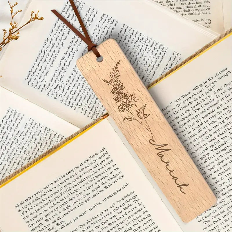 Marque-page personnalisé en bois - Marque-page