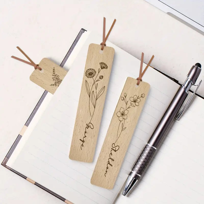 Marque-page personnalisé en bois - Marque-page
