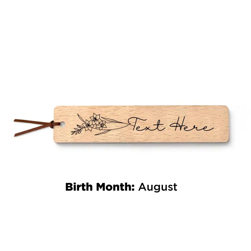 Marque-page personnalisé en bois - Marque-page