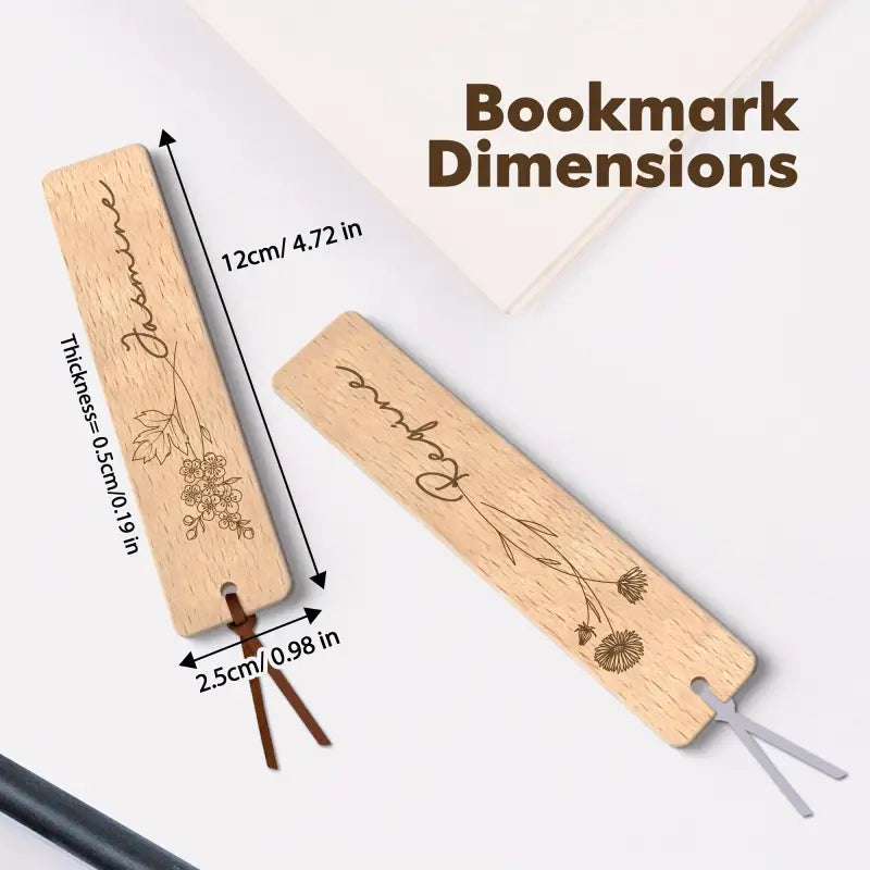 Marque-page personnalisé en bois - Marque-page