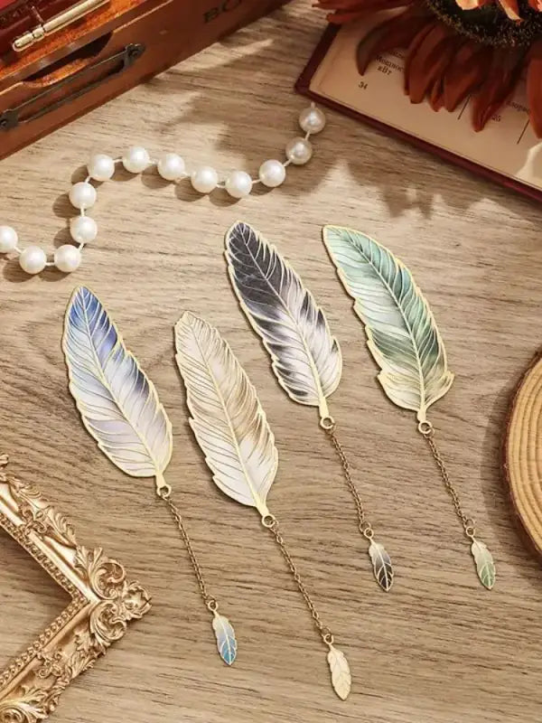 Marque page Plume Métallique - Marque-page