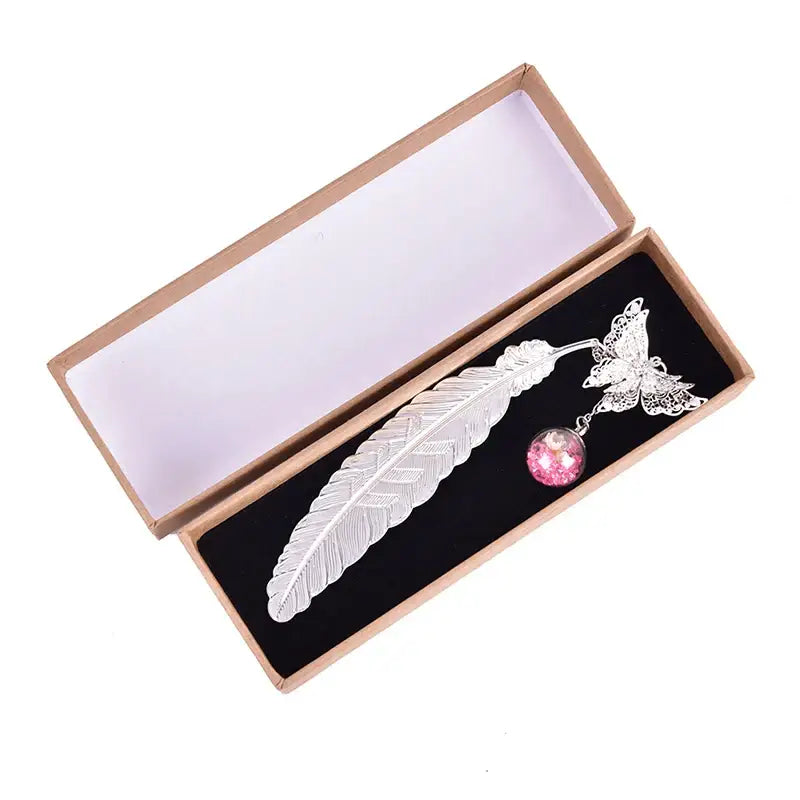 Marque page Plume papillon - Marque-page