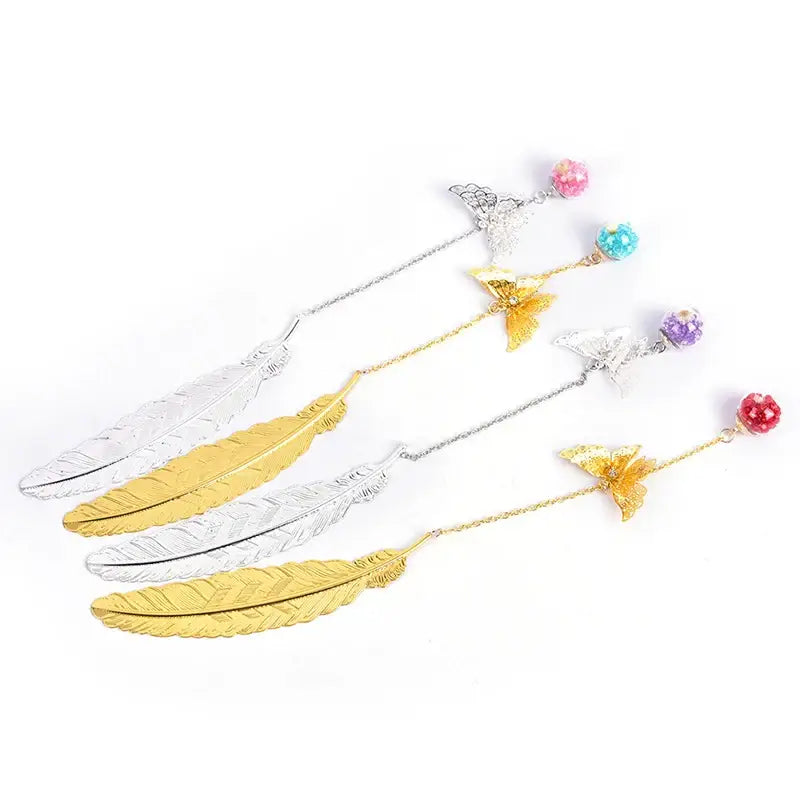Marque page Plume papillon - Marque-page