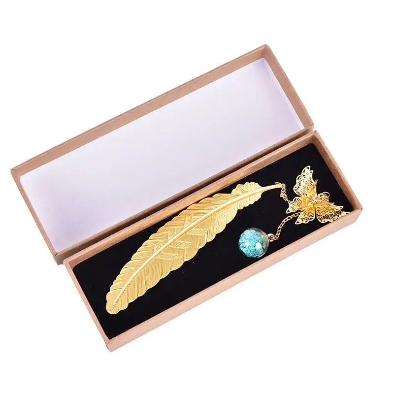 Marque page Plume papillon - Marque-page