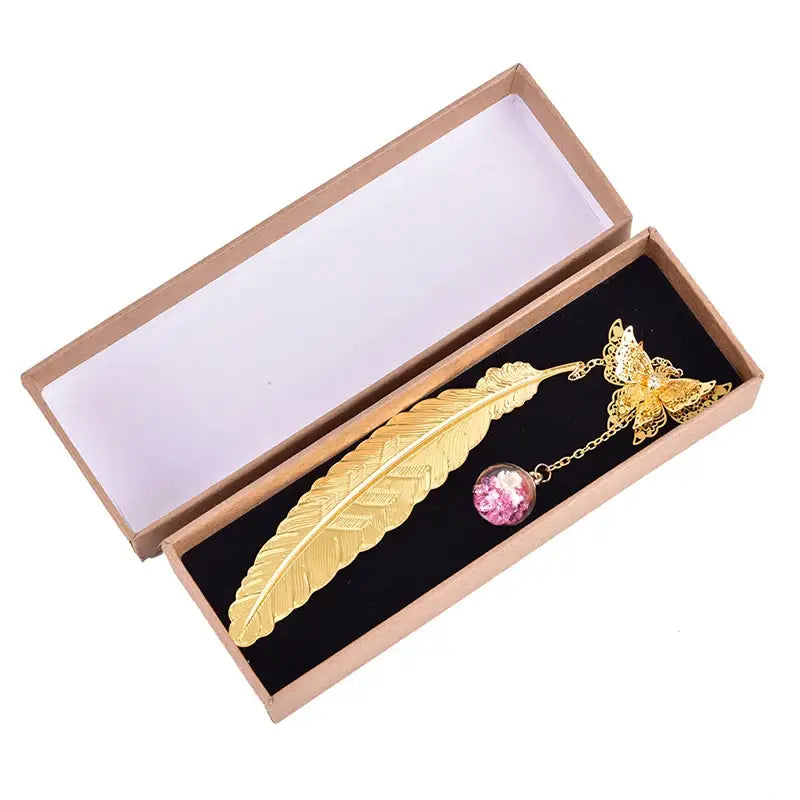 Marque page Plume papillon - Marque-page