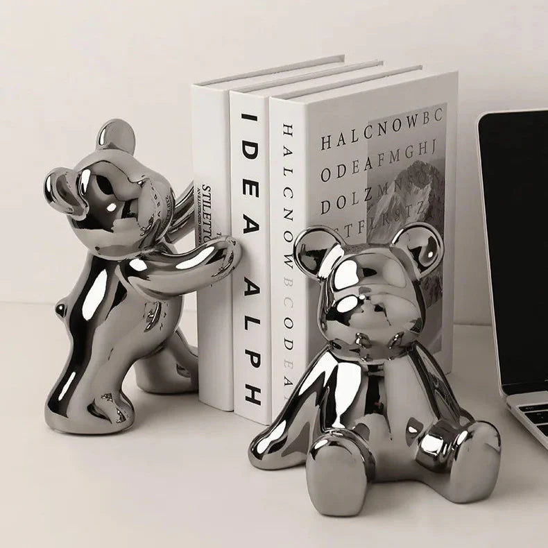 Ours déco serre livres