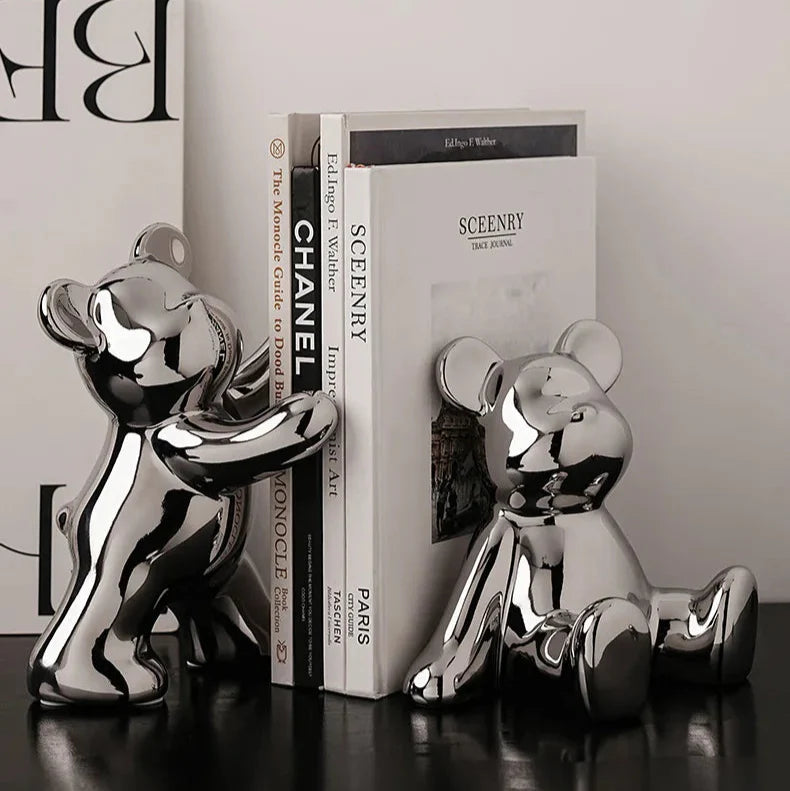 Ours déco serre livres