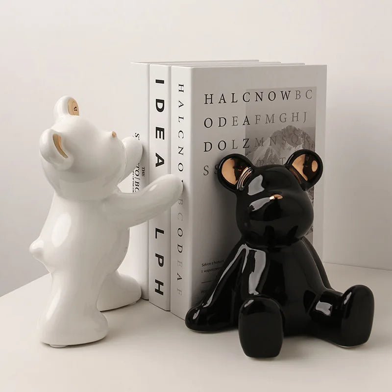 Ours déco serre livres