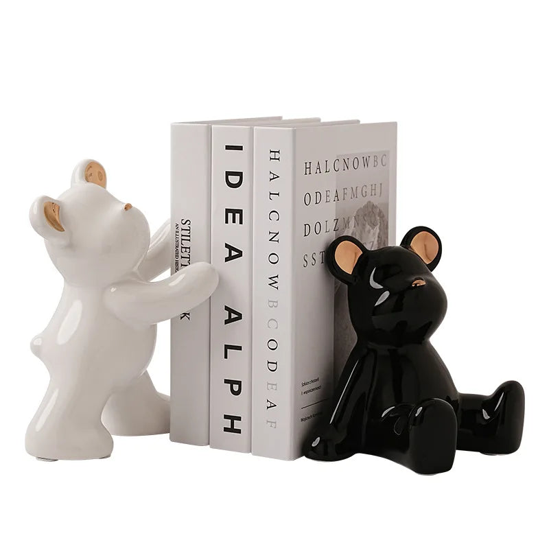 Ours déco serre livres