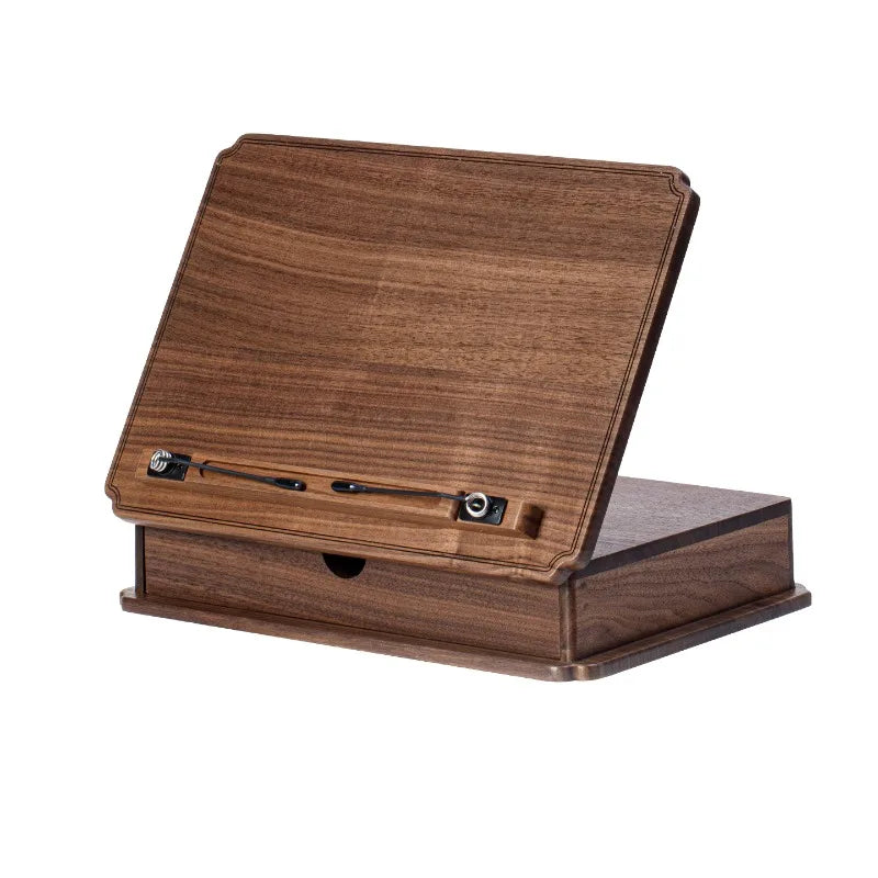 Porte-livre en bois avec rangement pour lire mains libres