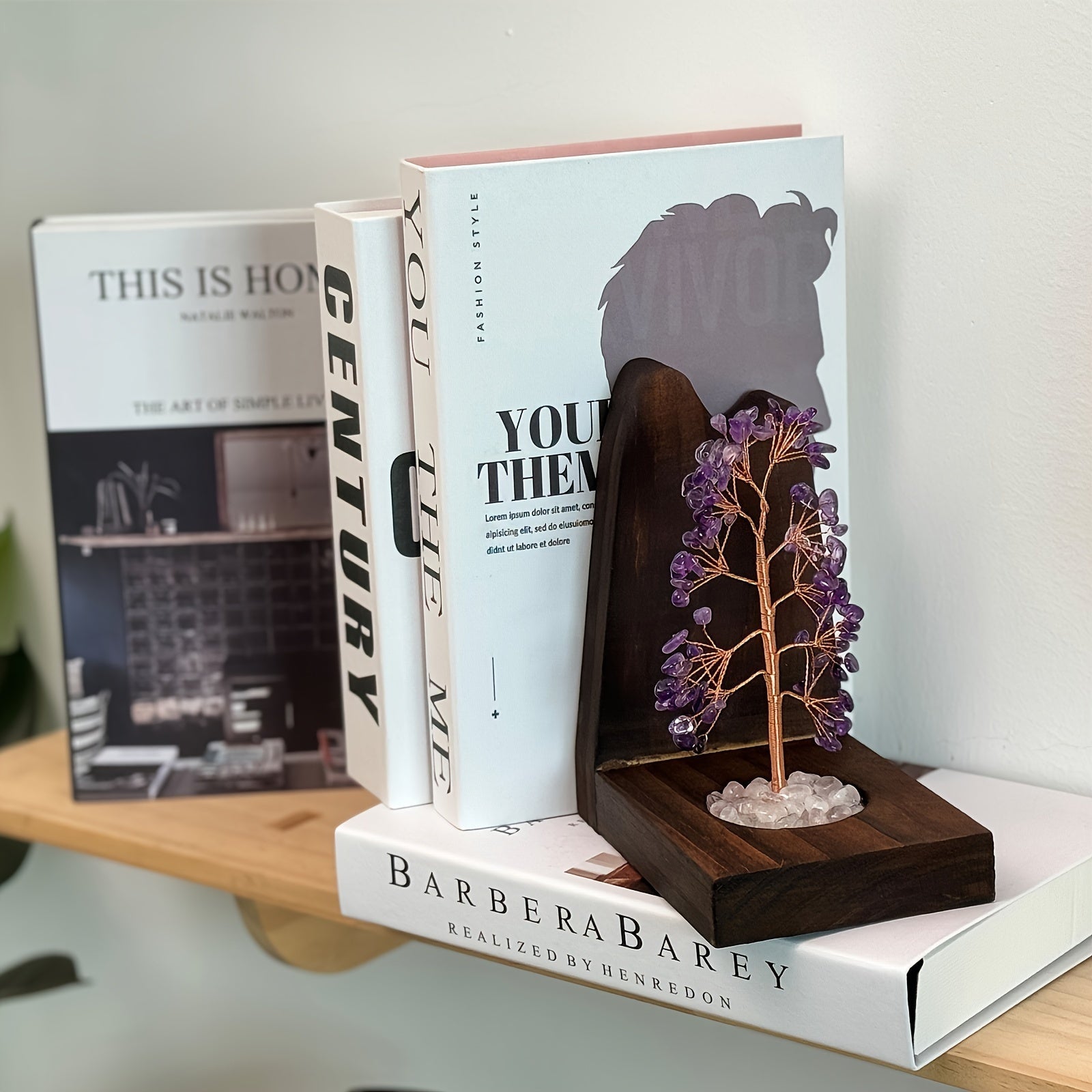 Serre-Livre - Arbre de pierre - decor bookend - Serre Livre