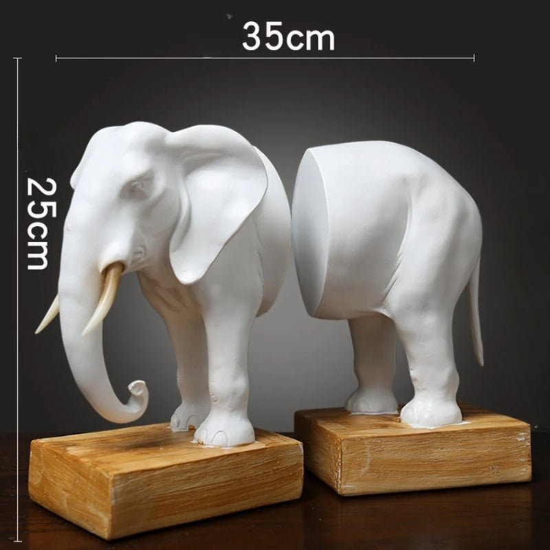 Serre livre bois éléphant