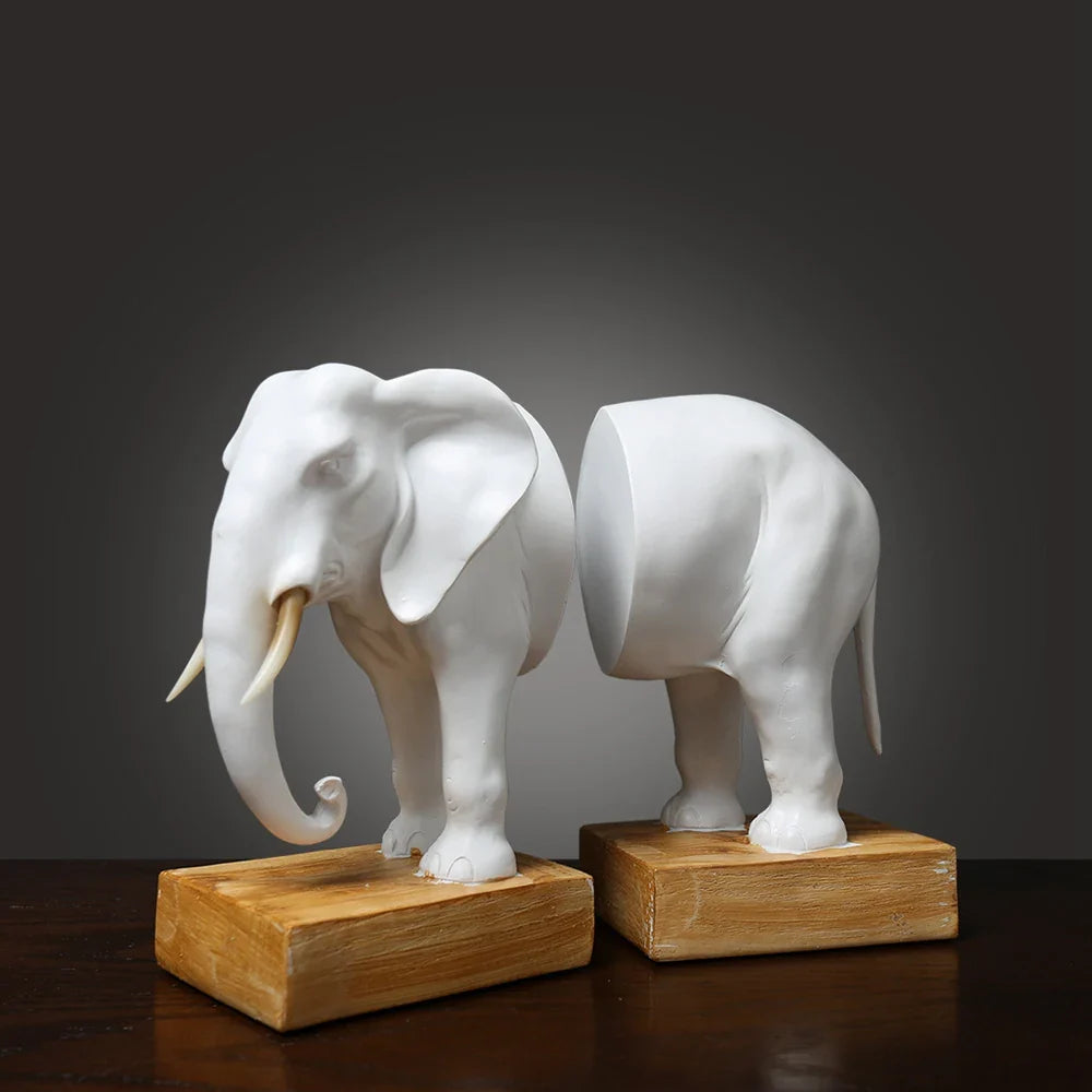 Serre livre bois éléphant