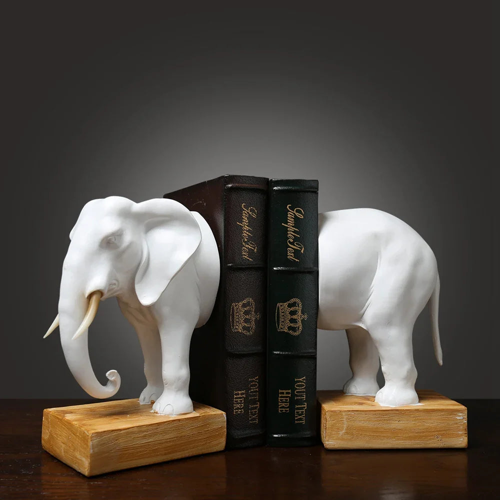 Serre livre bois éléphant