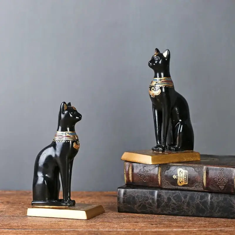 Serre Livre chat égyptien rétro - Serre livre