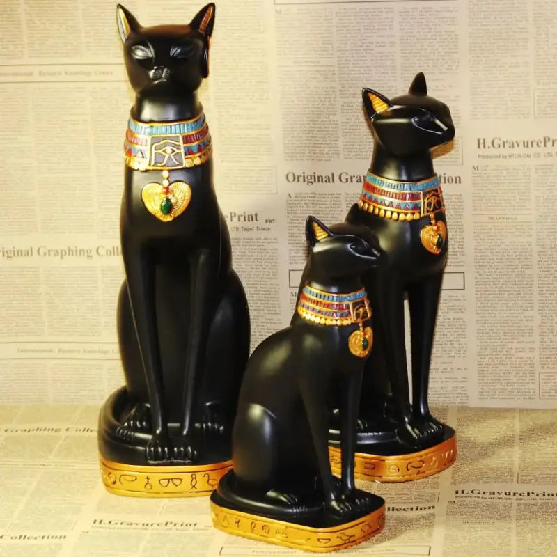 Serre Livre chat égyptien rétro - Serre livre